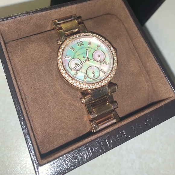 Opal/Pearl Michael Korda Watch - Picture 1 of 6